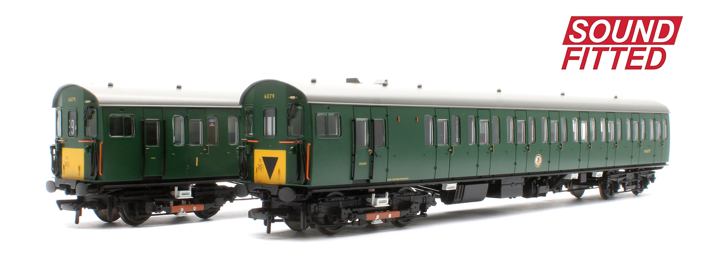 Class 414 2-HAP 2-Car EMU 6079 BR (SR) Green (Small Yellow Panels) - DCC Sound
