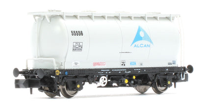 RT-PCA20-201C Pack of 4 Alcan liveried PCA tanks (with ladders). Numbers: 55552, 55556, 55557, 55561