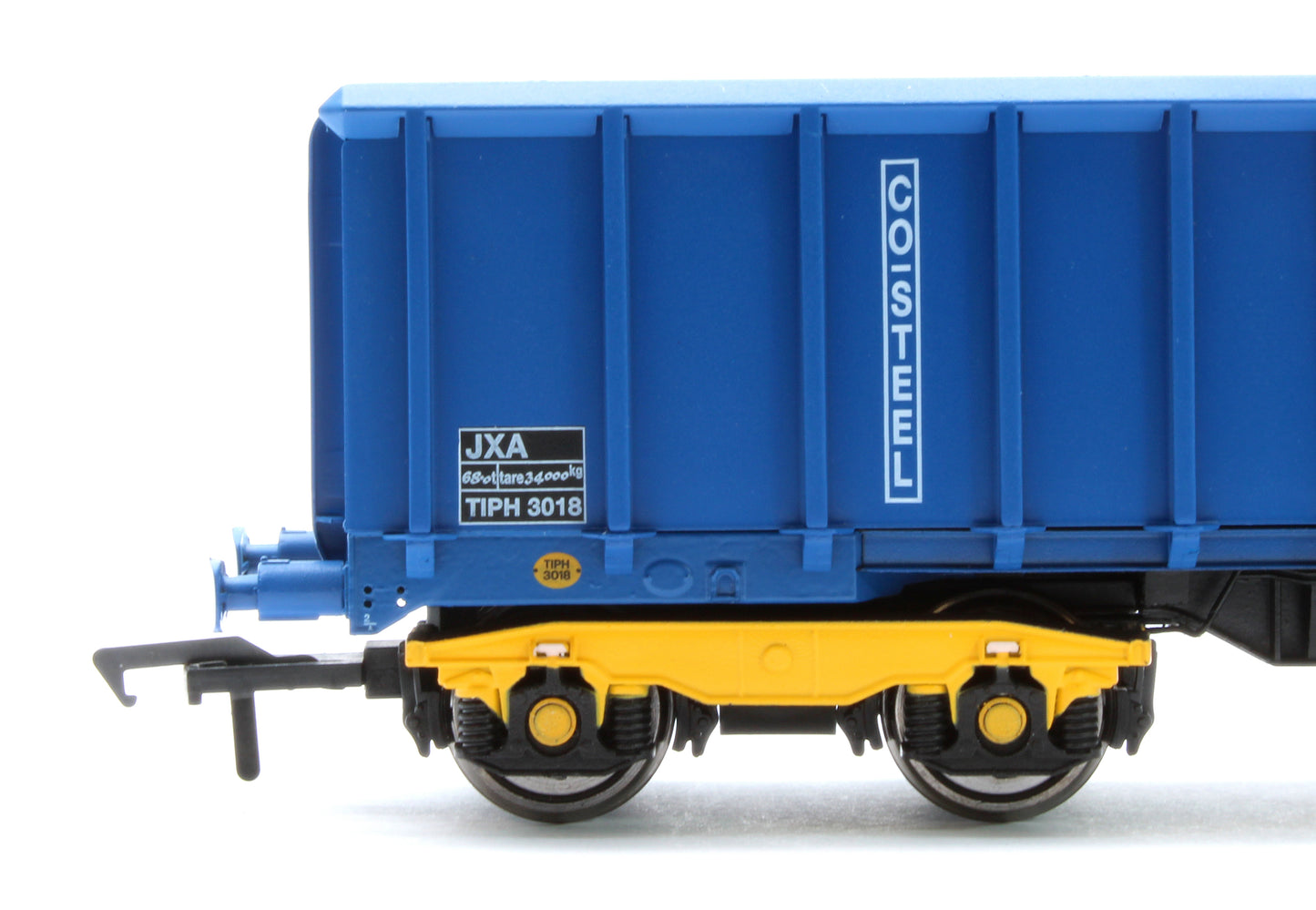 JXA01 TP(B) Set of 3 JXA Bogie Scrap Wagons TIPH Blue Post 1998 Black & White Data Panels & OHLW Sticker No.3018/3020/3050