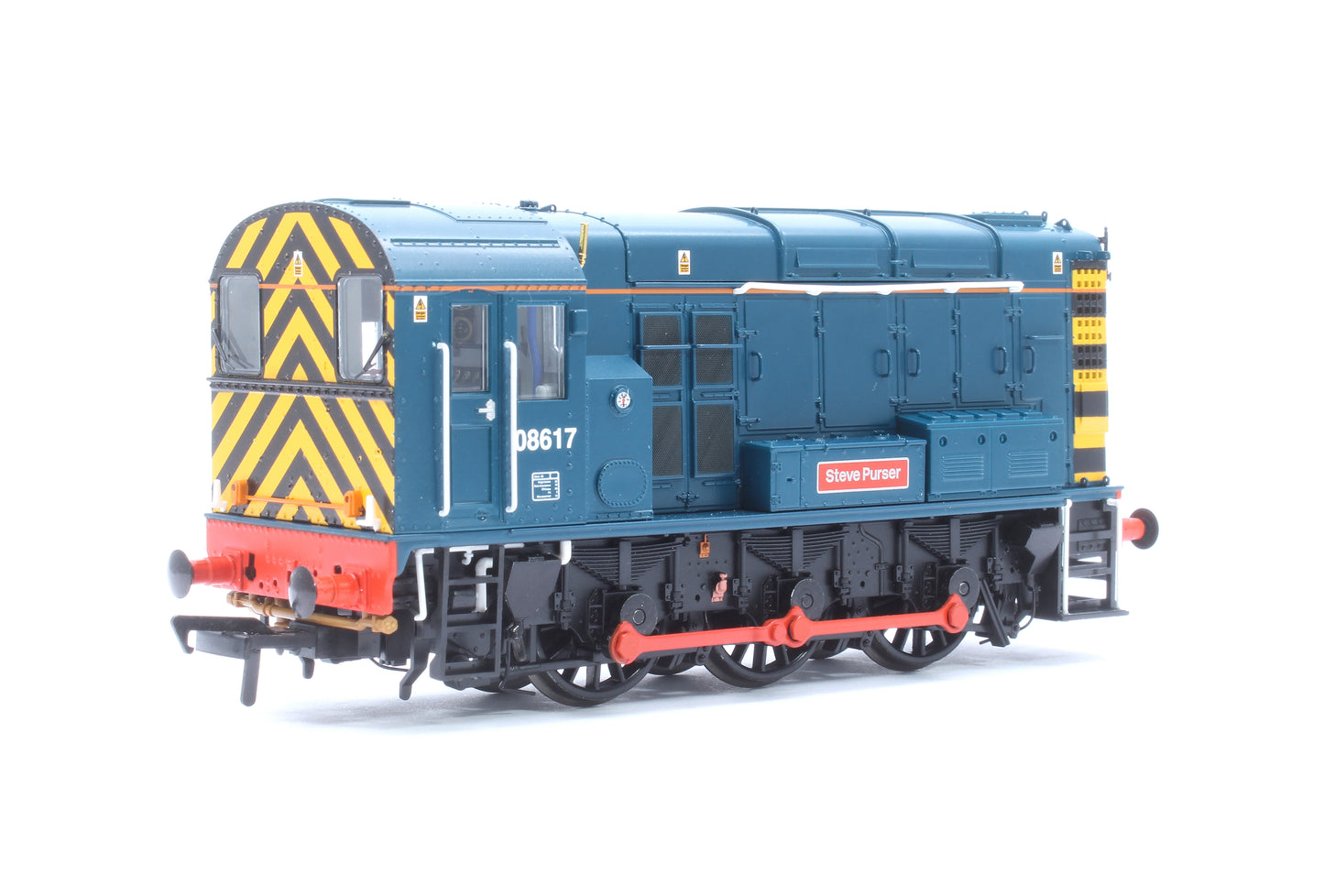 Class 08 08617 'Steve Purser' BR Blue Diesel Locomotive