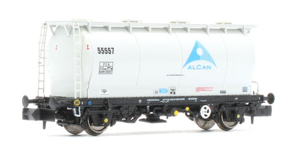 RT-PCA20-201C Pack of 4 Alcan liveried PCA tanks (with ladders). Numbers: 55552, 55556, 55557, 55561