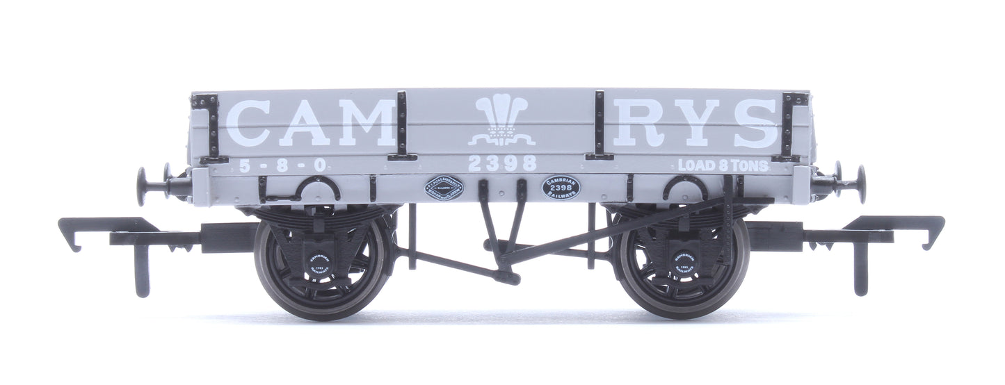 Cambrian Railways 2 Plank Dropside Open Wagon Cambrian Grey No. 2398