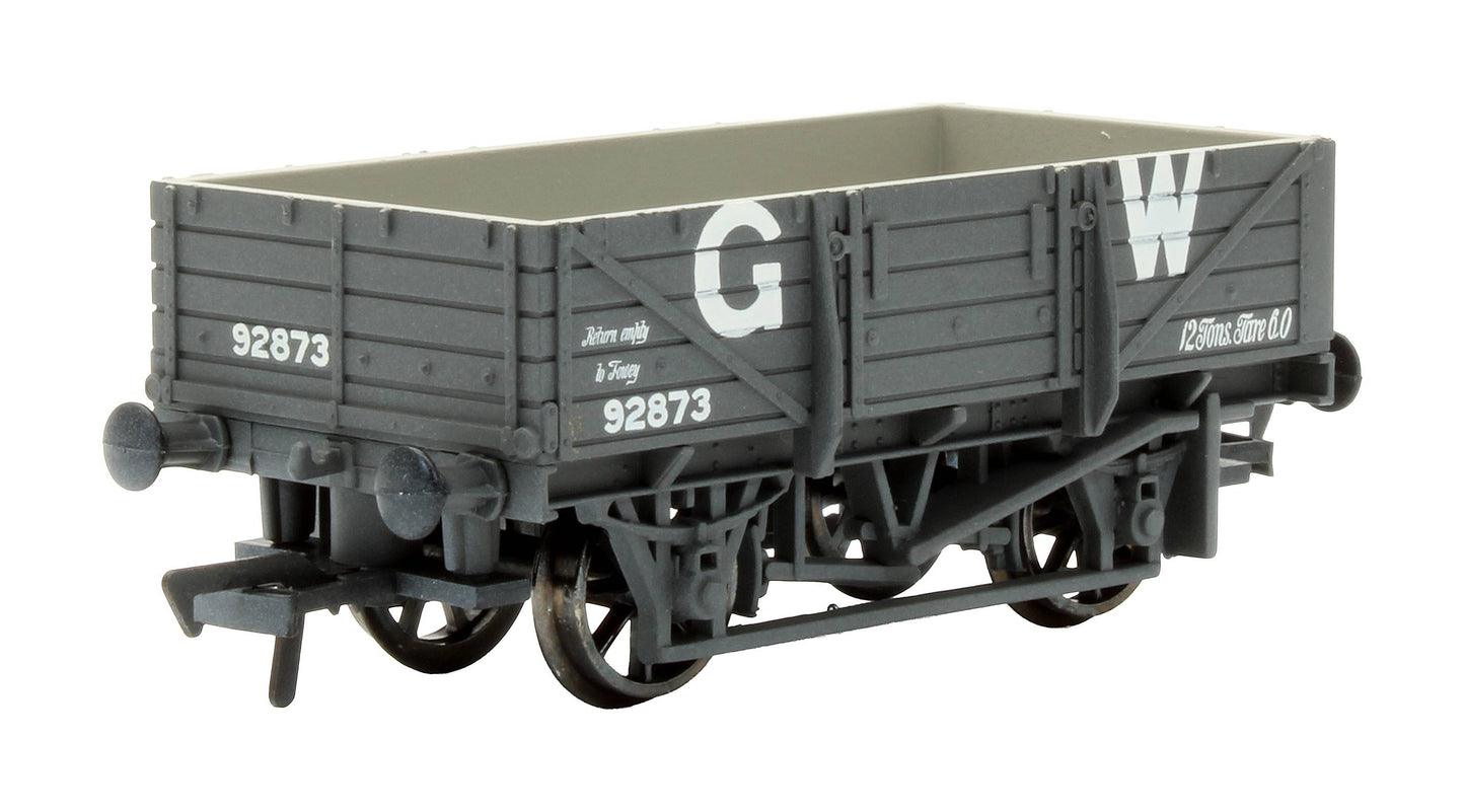 Pre-Owned 33-078A 5 Plank GWR Dark Grey China Clay Wagon W/O Hood '92873'