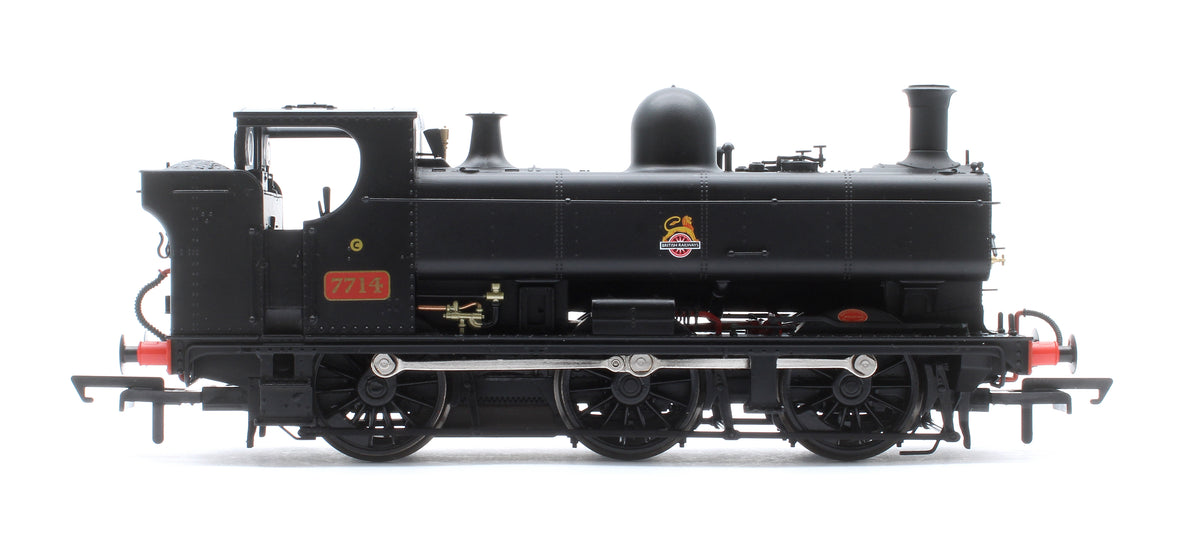 Pre-Owned 5700 Class 57xx Pannier Tank - BR Black Early Emblem 0-6-0 Tank Locomotive No.7714 (DCC Sound)