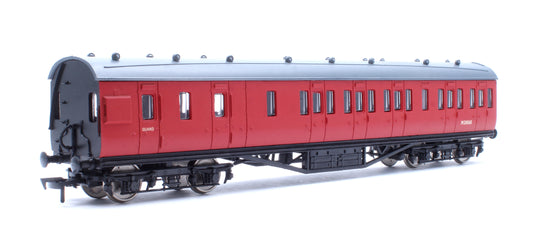 57ft Stanier Non-Corridor Brake M20565 BR Unlined Carmine