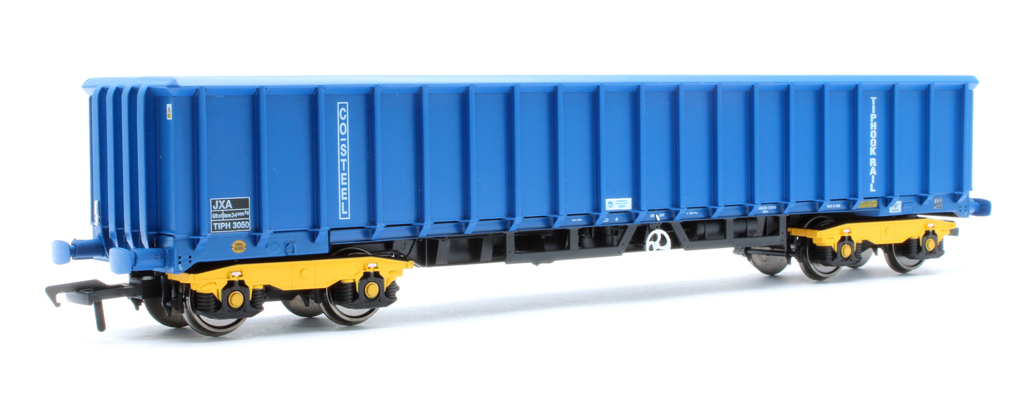 JXA01 TP(B) Set of 3 JXA Bogie Scrap Wagons TIPH Blue Post 1998 Black & White Data Panels & OHLW Sticker No.3018/3020/3050