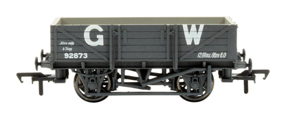 Pre-Owned 33-078A 5 Plank GWR Dark Grey China Clay Wagon W/O Hood '92873'