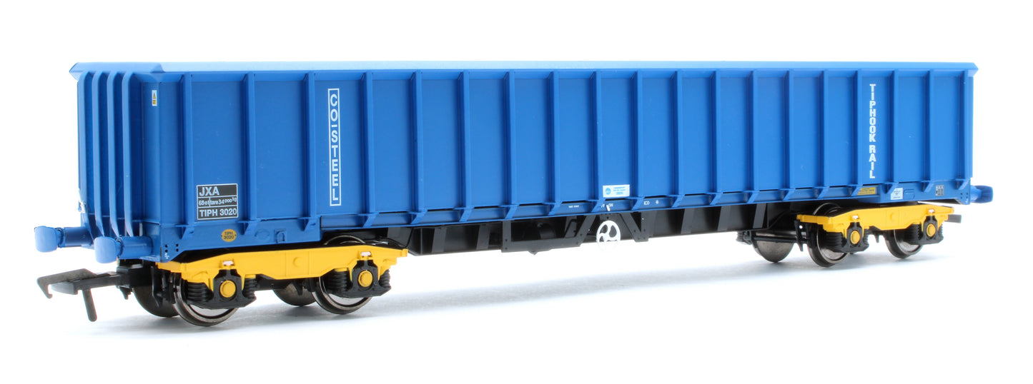 JXA01 TP(B) Set of 3 JXA Bogie Scrap Wagons TIPH Blue Post 1998 Black & White Data Panels & OHLW Sticker No.3018/3020/3050