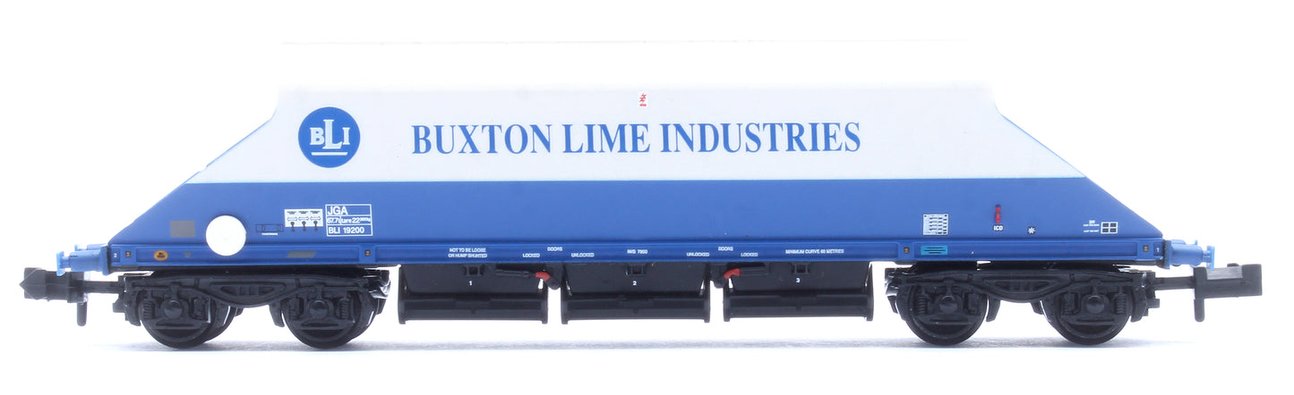 JGA Bogie Hopper 'Buxton Lime Industries' White & Blue No.BLI19200