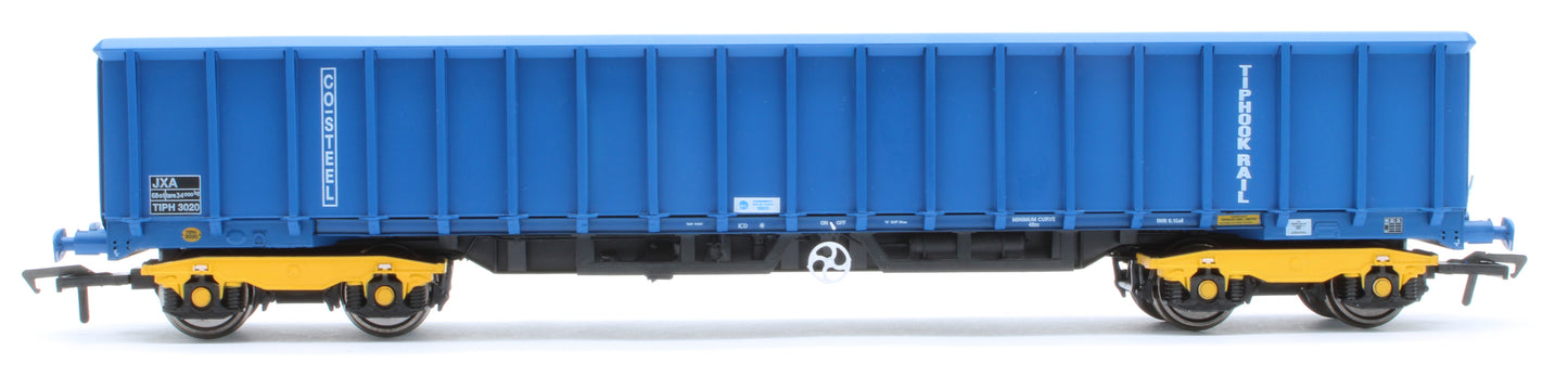 JXA01 TP(B) Set of 3 JXA Bogie Scrap Wagons TIPH Blue Post 1998 Black & White Data Panels & OHLW Sticker No.3018/3020/3050