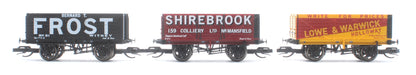 Pre-Owned TT6042 7 Plank Wagon Lowe & Warwick Bernard T Frost Shirebrook Triple Pack