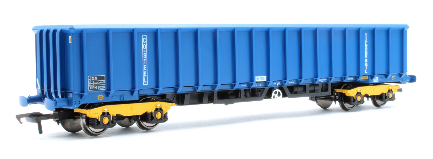 JXA01 TP(B) Set of 3 JXA Bogie Scrap Wagons TIPH Blue Post 1998 Black & White Data Panels & OHLW Sticker No.3018/3020/3050