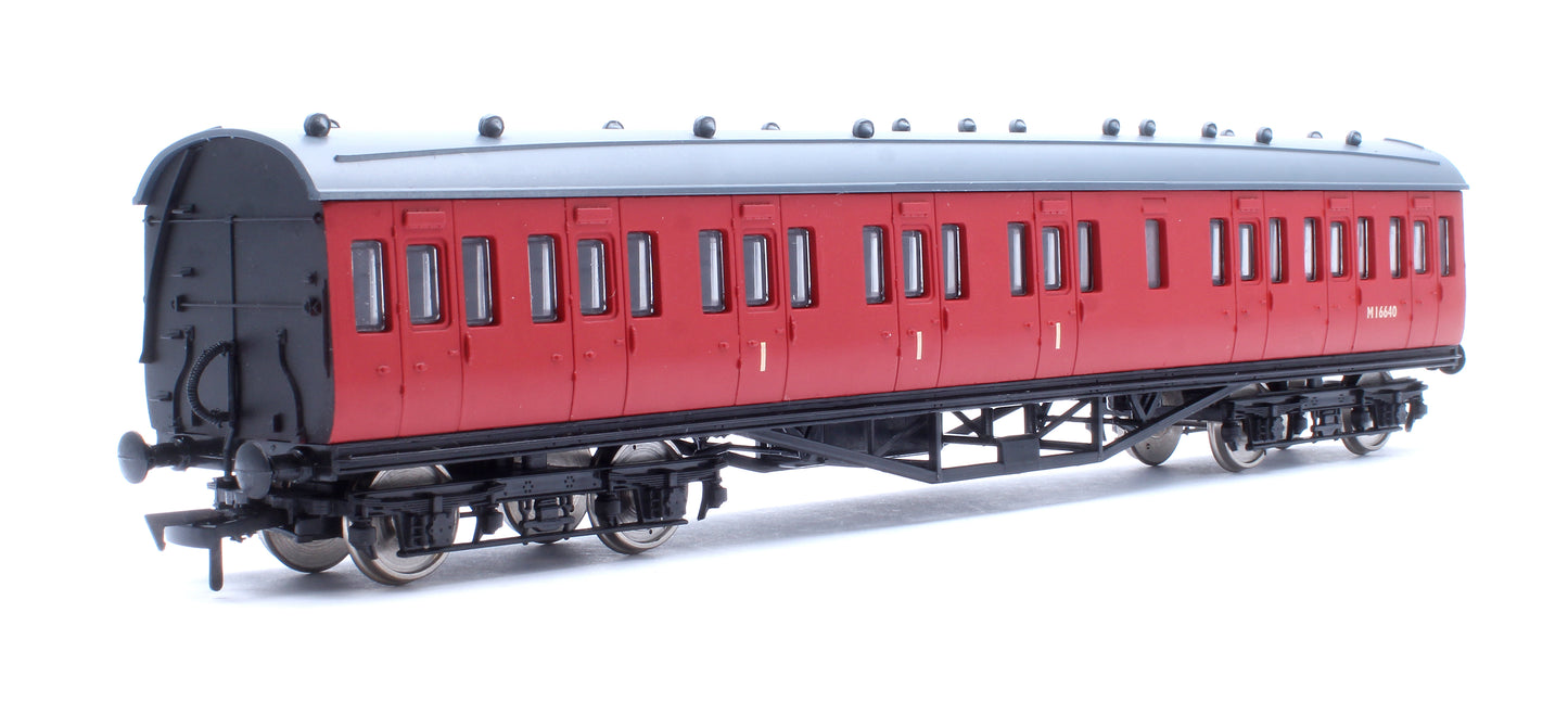 57ft Stanier Non-Corridor Composite M16640 BR Unlined Carmine