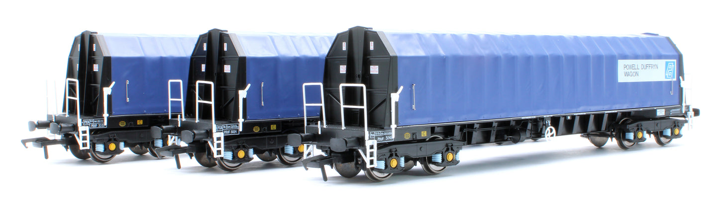 PXA01 TP(A) Set of 3 PXA Steel Coil Carrier PD Blue As Built 1988 No.3024/3037/3048