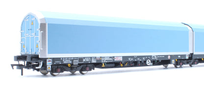 OO/4mm 5-car Arbel WIA car carrier with DB Schenker branding. Wagon 85 70 4971 015-8