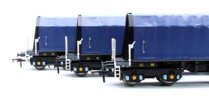 PXA01 TP(A) Set of 3 PXA Steel Coil Carrier PD Blue As Built 1988 No.3024/3037/3048
