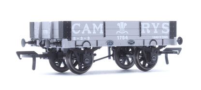Cambrian Railways 2 Plank Fixed Side Open Wagon Cambrian Grey No. 1754