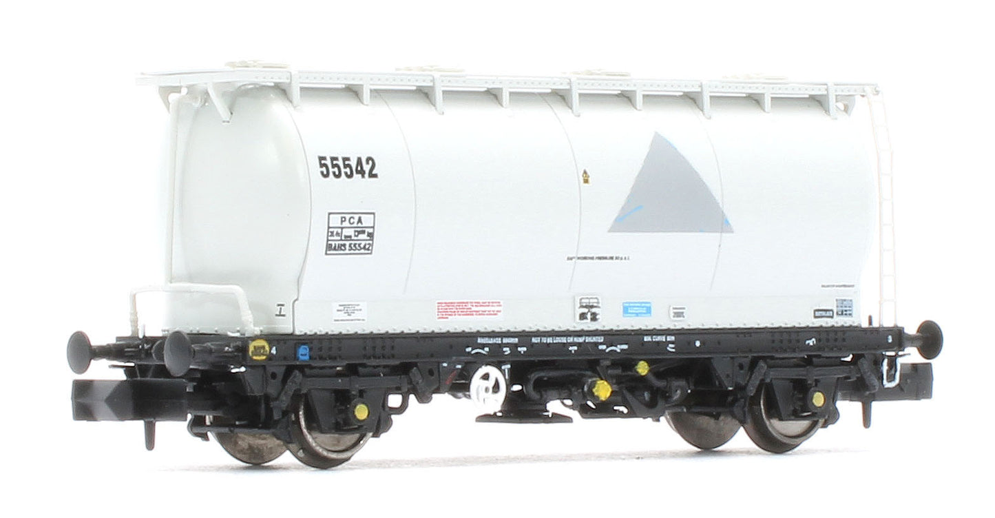 RT-PCA20-202E Pack of 4 Debranded Alcan liveried PCA tanks (with ladders). Numbers: 55532, 55533, 55539, 55542
