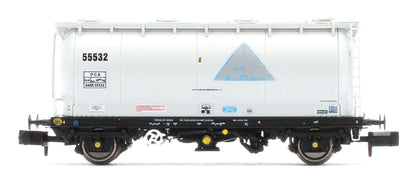 RT-PCA20-202E Pack of 4 Debranded Alcan liveried PCA tanks (with ladders). Numbers: 55532, 55533, 55539, 55542