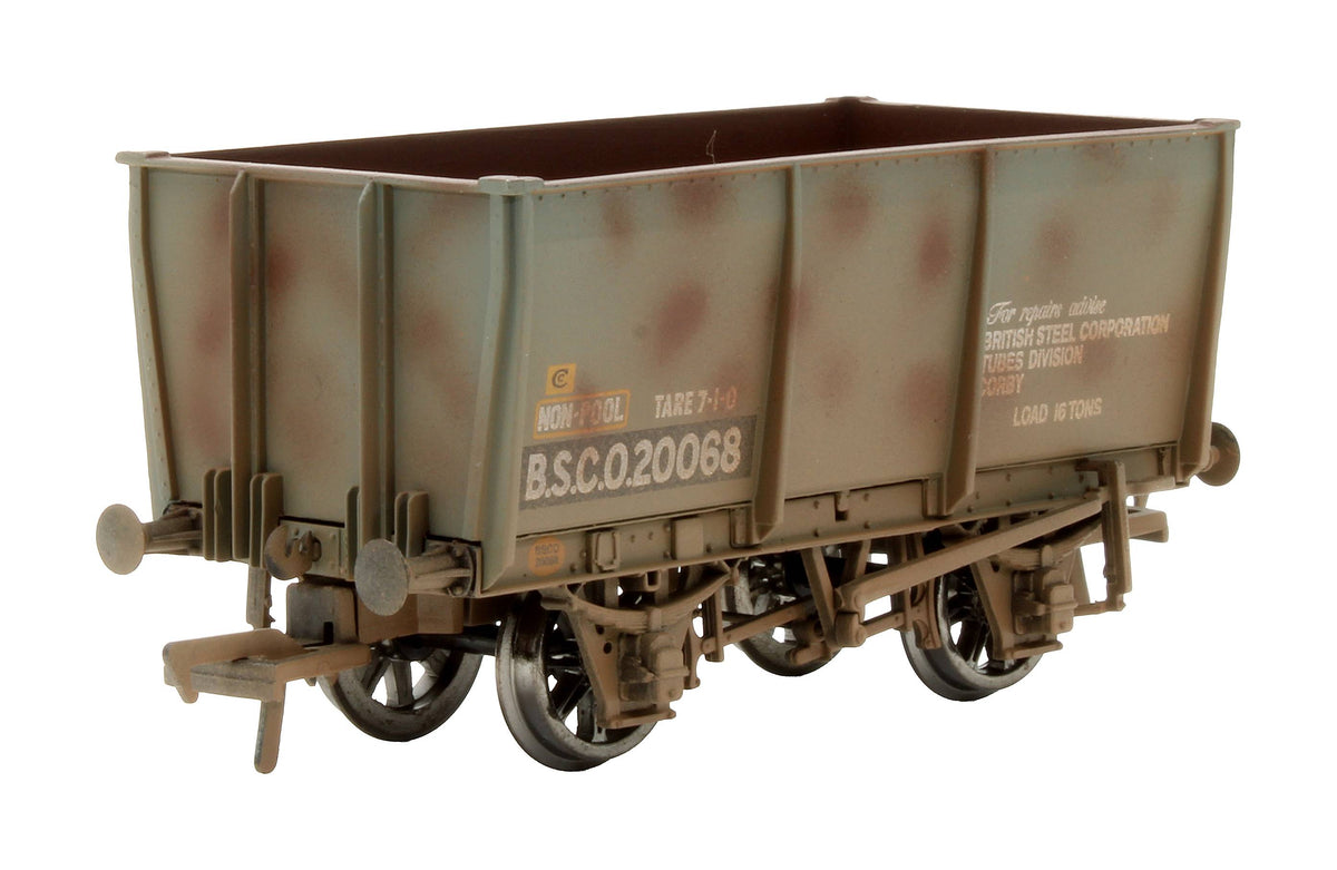 Pre-Owned 37-401 16T Slope Side Steel Tippler Wagon Brown 'B.S.C.O.20068'