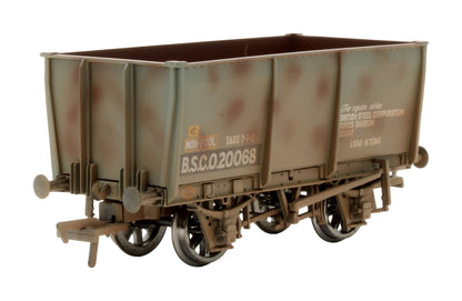 Pre-Owned 37-401 16T Slope Side Steel Tippler Wagon Brown 'B.S.C.O.20068'