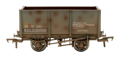 Pre-Owned 37-401 16T Slope Side Steel Tippler Wagon Brown 'B.S.C.O.20068'