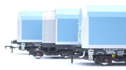 OO/4mm 5-car Arbel WIA car carrier with DB Schenker branding. Wagon 85 70 4971 015-8