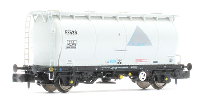 RT-PCA20-202E Pack of 4 Debranded Alcan liveried PCA tanks (with ladders). Numbers: 55532, 55533, 55539, 55542