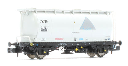 RT-PCA20-202E Pack of 4 Debranded Alcan liveried PCA tanks (with ladders). Numbers: 55532, 55533, 55539, 55542