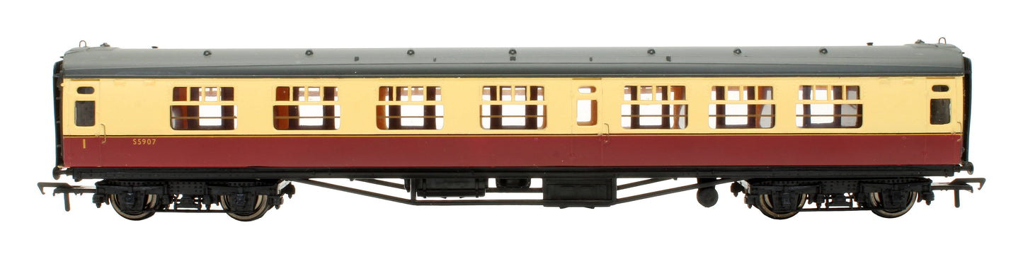 Pre-Owned 34-552A 63ft Bulleid Corridor Composite Coach BR Crimson & Cream 'S5907'