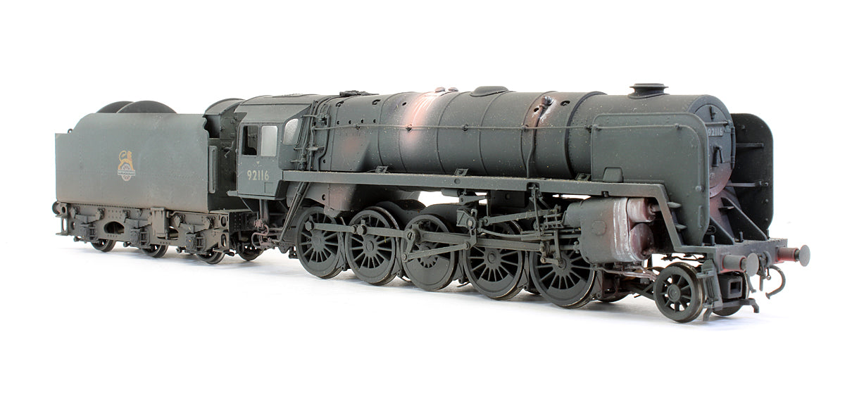Pre-Owned 9F 2-10-0 Standard 92116 BR E/C Black BR1C Tender Steam Locomotive - Custom Weathered