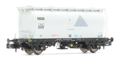 RT-PCA20-202E Pack of 4 Debranded Alcan liveried PCA tanks (with ladders). Numbers: 55532, 55533, 55539, 55542