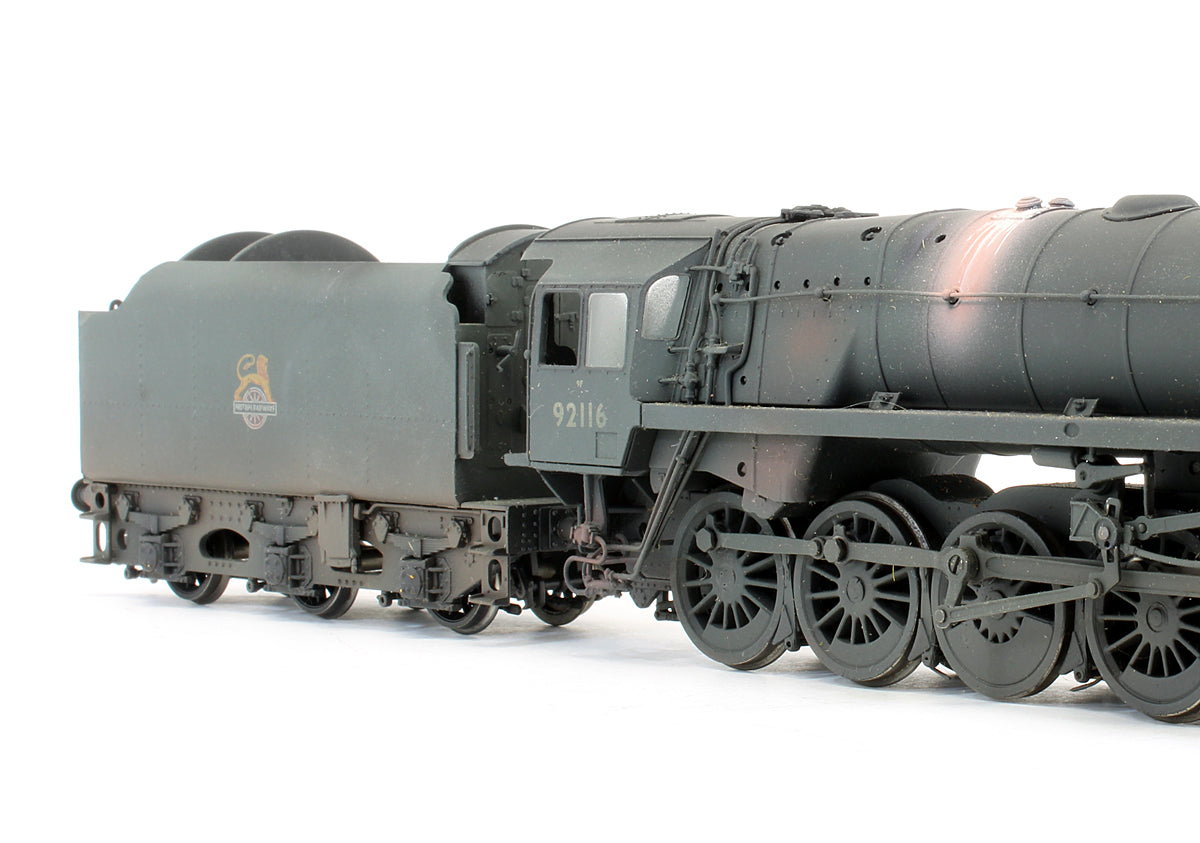 Pre-Owned 9F 2-10-0 Standard 92116 BR E/C Black BR1C Tender Steam Locomotive - Custom Weathered