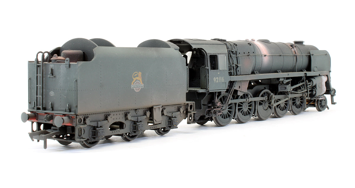 Pre-Owned 9F 2-10-0 Standard 92116 BR E/C Black BR1C Tender Steam Locomotive - Custom Weathered