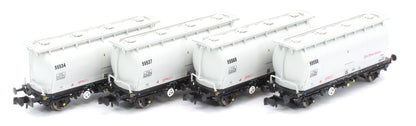 RT-PCA20-203H Pack of 4 RioTintoAlcan liveried PCA tanks (no ladders). Numbers:  55534, 55537, 55569, 55558