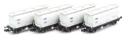 RT-PCA20-203H Pack of 4 RioTintoAlcan liveried PCA tanks (no ladders). Numbers:  55534, 55537, 55569, 55558