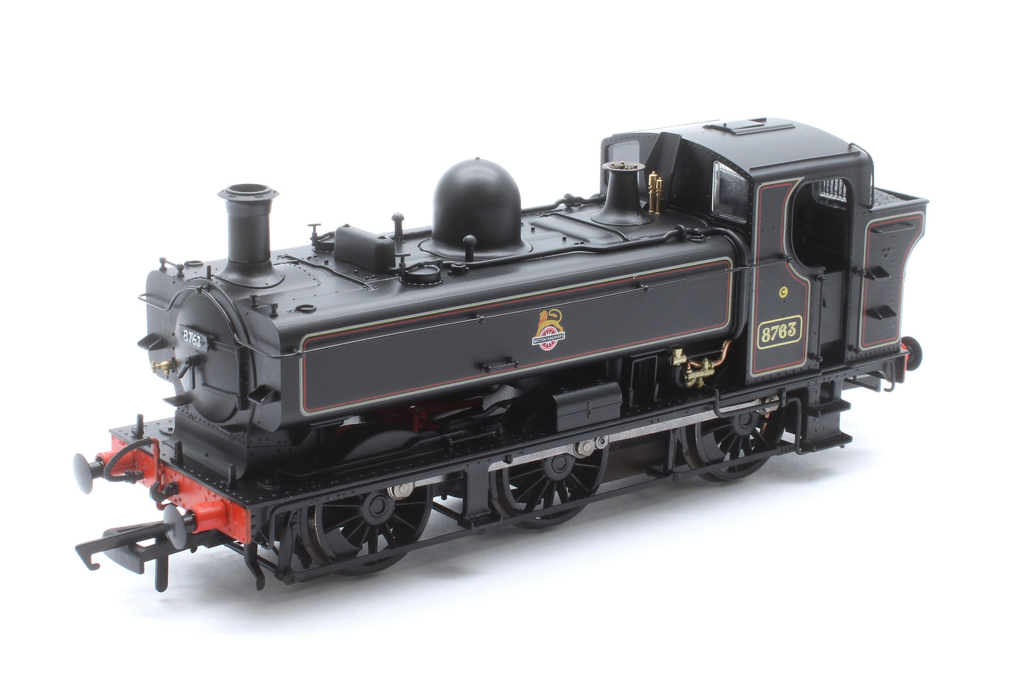 8750 Class Pannier Tank - BR Early Emblem Lined Black 0-6-0 Tank Locomotive No.8763 (DCC Sound)