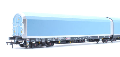 OO/4mm 5-car Arbel WIA car carrier with DB Schenker branding. Wagon 85 70 4971 035-6