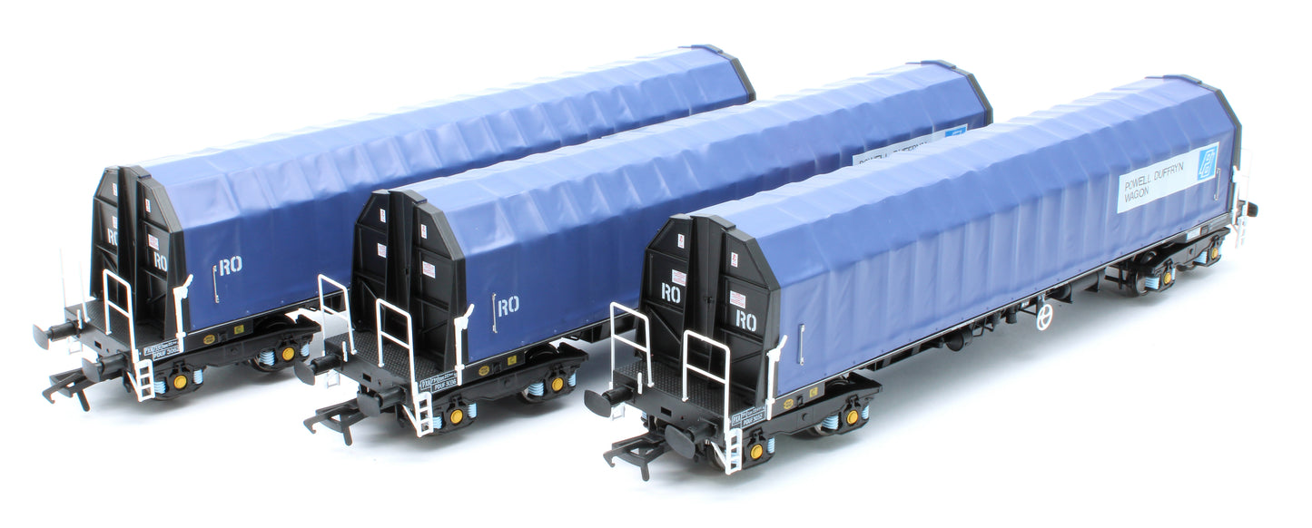 PXA01 TP(B) Set of 3 PXA Steel Coil Carrier PD Blue with RO Lettering No.3032/3036/3062