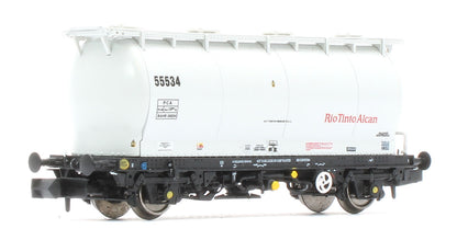 RT-PCA20-203H Pack of 4 RioTintoAlcan liveried PCA tanks (no ladders). Numbers:  55534, 55537, 55569, 55558
