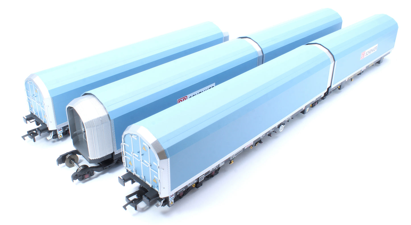 OO/4mm 5-car Arbel WIA car carrier with DB Schenker branding. Wagon 85 70 4971 035-6