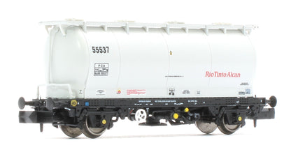 RT-PCA20-203H Pack of 4 RioTintoAlcan liveried PCA tanks (no ladders). Numbers:  55534, 55537, 55569, 55558