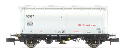 RT-PCA20-203H Pack of 4 RioTintoAlcan liveried PCA tanks (no ladders). Numbers:  55534, 55537, 55569, 55558