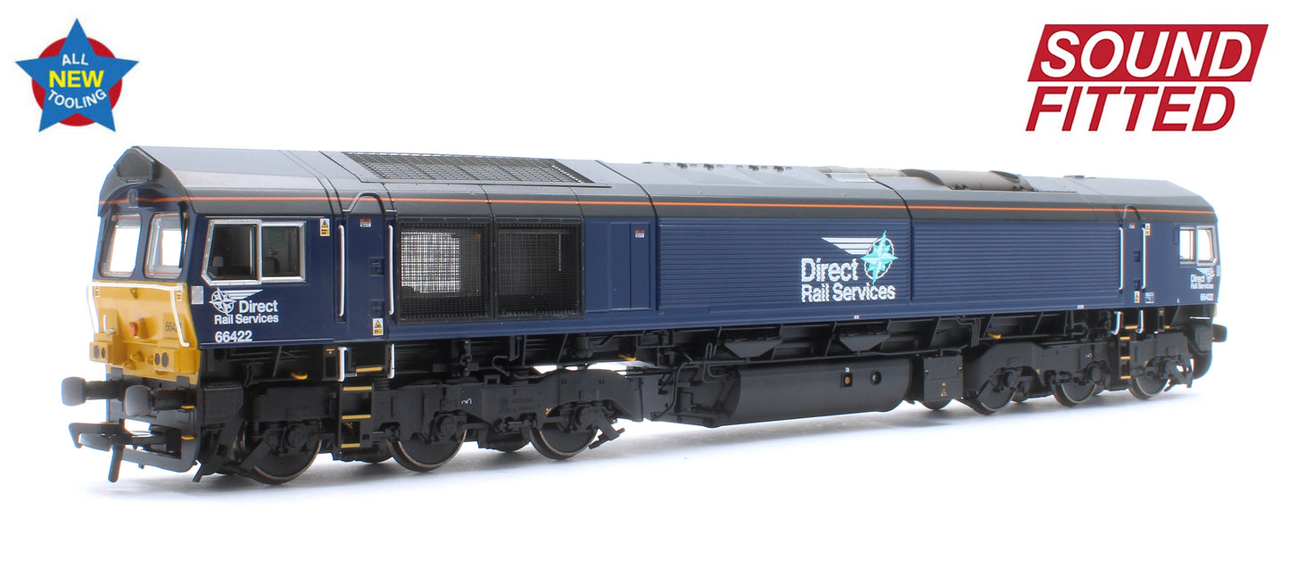 Class 66/4 66422 'Max Joule 1958-1999' DRS Compass (Small Logo) Diesel Locomotive - DCC Sound