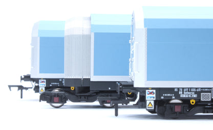 OO/4mm 5-car Arbel WIA car carrier with DB Schenker branding. Wagon 85 70 4971 035-6