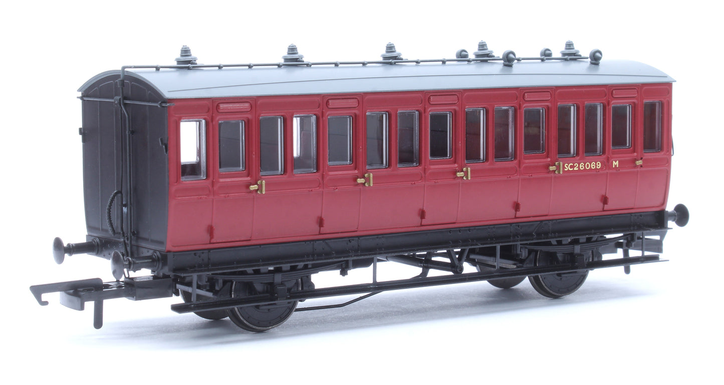 Pre-Owned Hattons Originals Genesis Pack of 3 coaches (4BT, 4T, 4T) in BR crimson