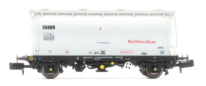 RT-PCA20-203H Pack of 4 RioTintoAlcan liveried PCA tanks (no ladders). Numbers:  55534, 55537, 55569, 55558