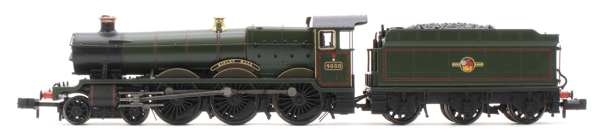 372-011SF GWR 49XX 'Hall' 4936 'Kinlet Hall' BR Lined Green (Late Crest) Steam Locomotive - DCC Sound