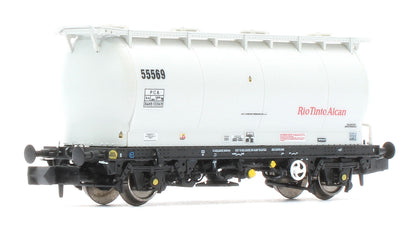 RT-PCA20-203H Pack of 4 RioTintoAlcan liveried PCA tanks (no ladders). Numbers:  55534, 55537, 55569, 55558