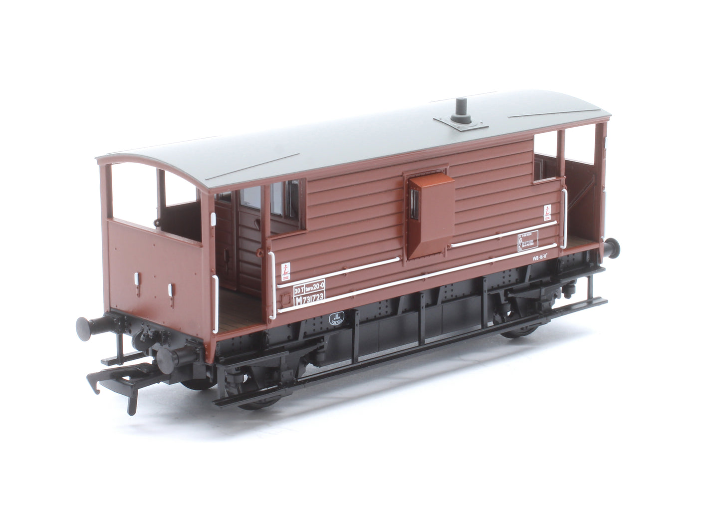 LMS 20T Brake Van BR Bauxite (Late) No. M731723
